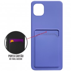 Capa para Motorola Moto Edge 20 Lite - Emborrachada Case Card Lilás
